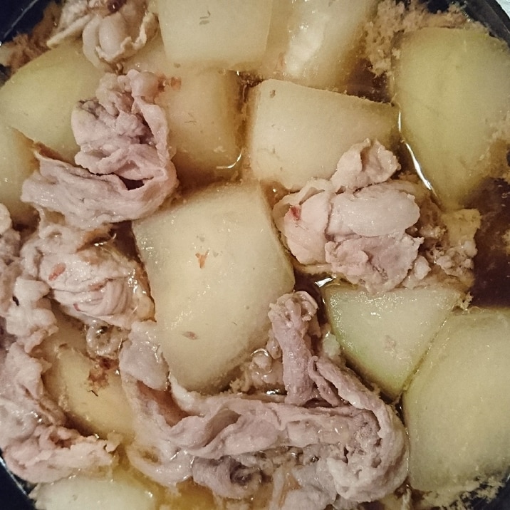 大量生産◎豚肉と冬瓜の煮物